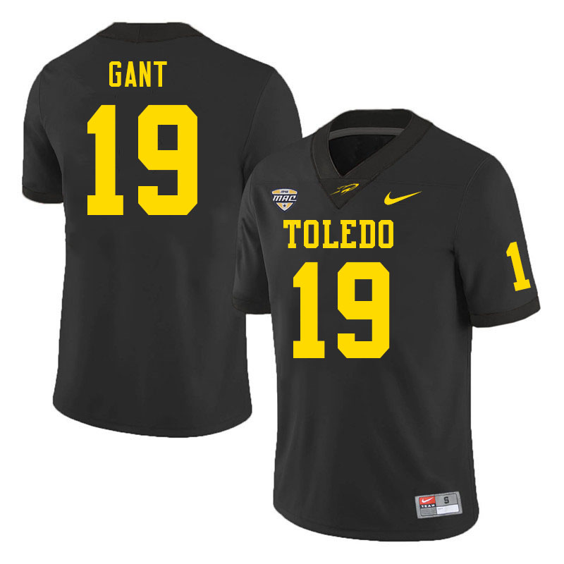 Toledo Rockets #19 Dallas Gant College Football Jerseys Stitched Sale-Black
